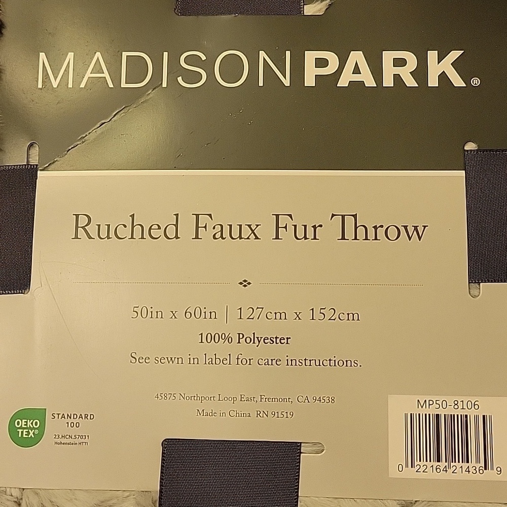 Luxurious Light Grey Textured Blanket NEW - Picture 7 of 13